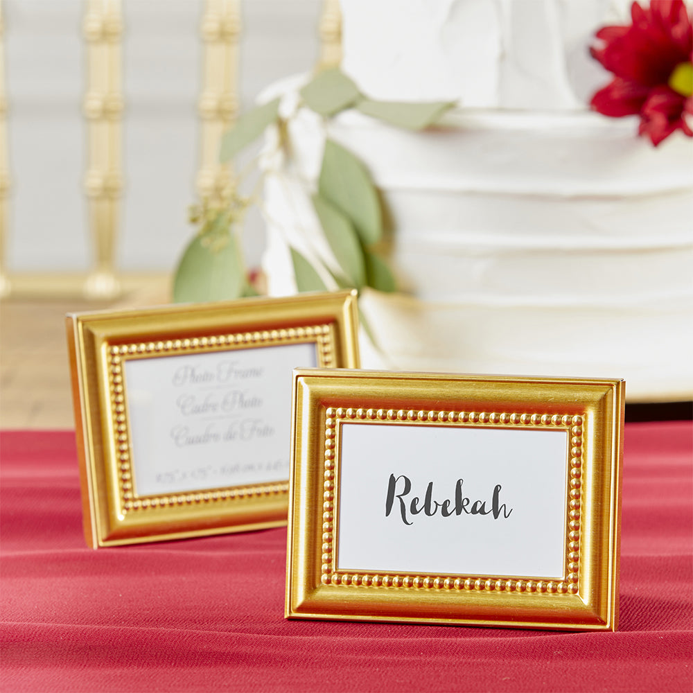 Beautifully Beaded Gold Place Card/Photo Holder (Set of 6) - Alternate Image 3 | My Wedding Favors