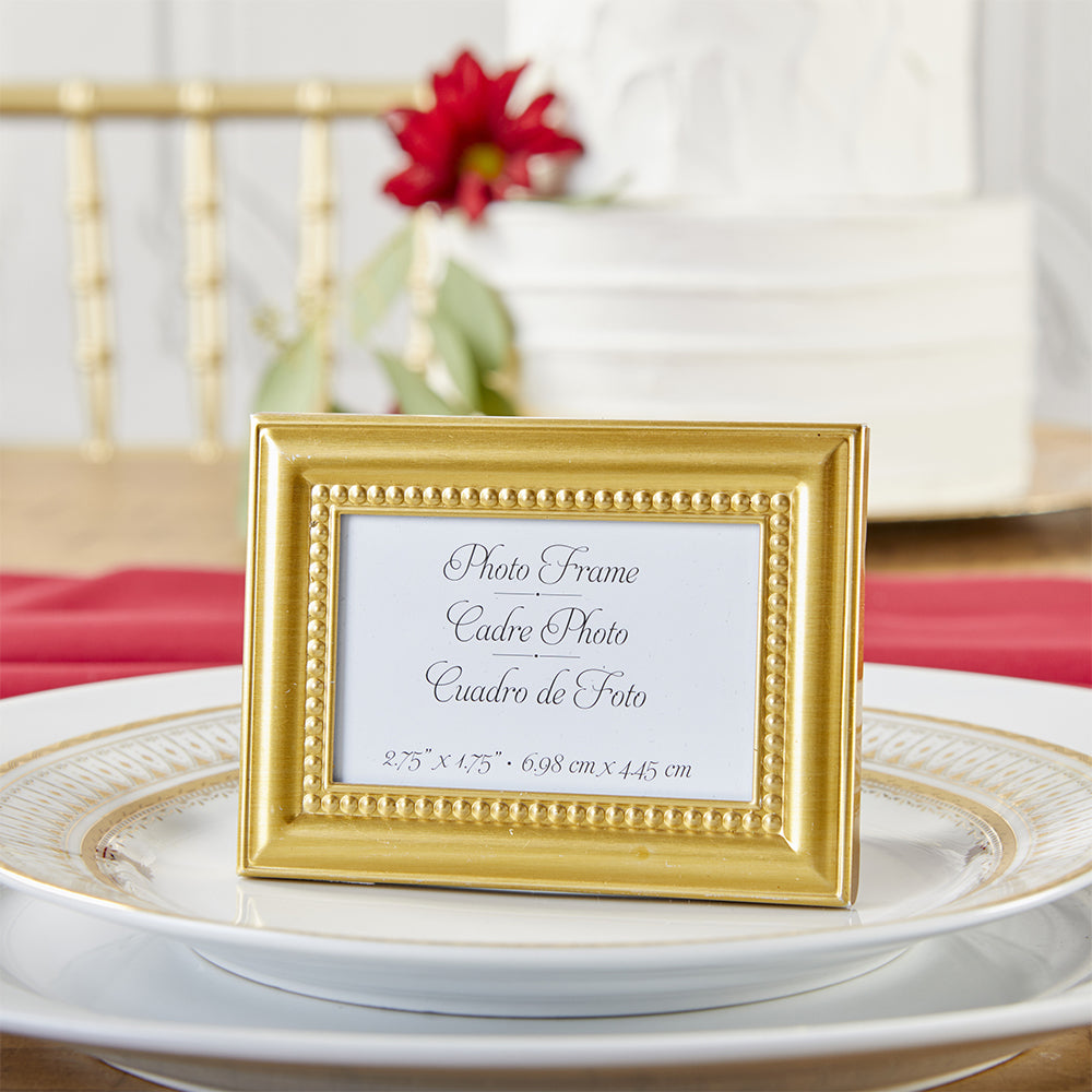 Gold Baroque Photo Frames (Set of 6) - Forever Wedding Favors