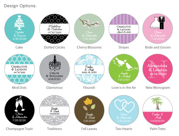 Personalized 2.25" Magnets - Exclusive Designs - Alternate Image 3 | My Wedding Favors