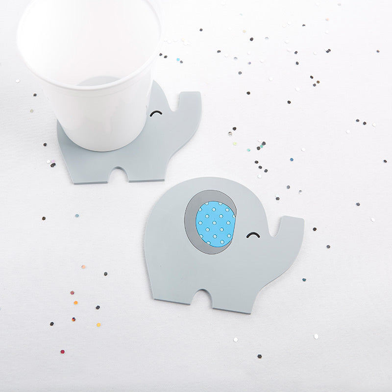 Little Peanut Elephant Coaster (Blue) - Main Image | My Wedding Favors