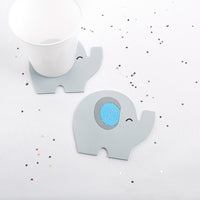 Thumbnail for Little Peanut Elephant Coaster (Blue) - Main Image | My Wedding Favors