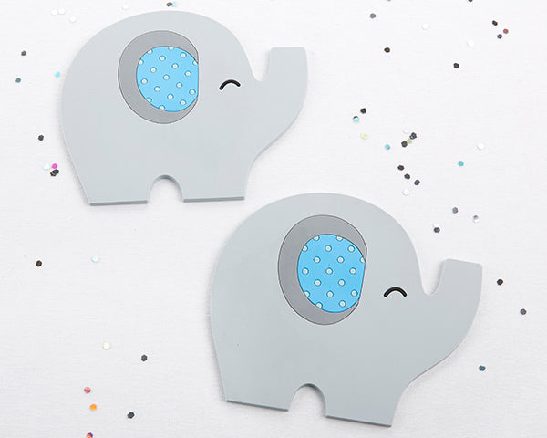 Little Peanut Elephant Coaster (Blue) - Alternate Image 2 | My Wedding Favors
