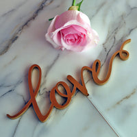 Thumbnail for Love Cake Topper - Main Image0 | My Wedding Favors