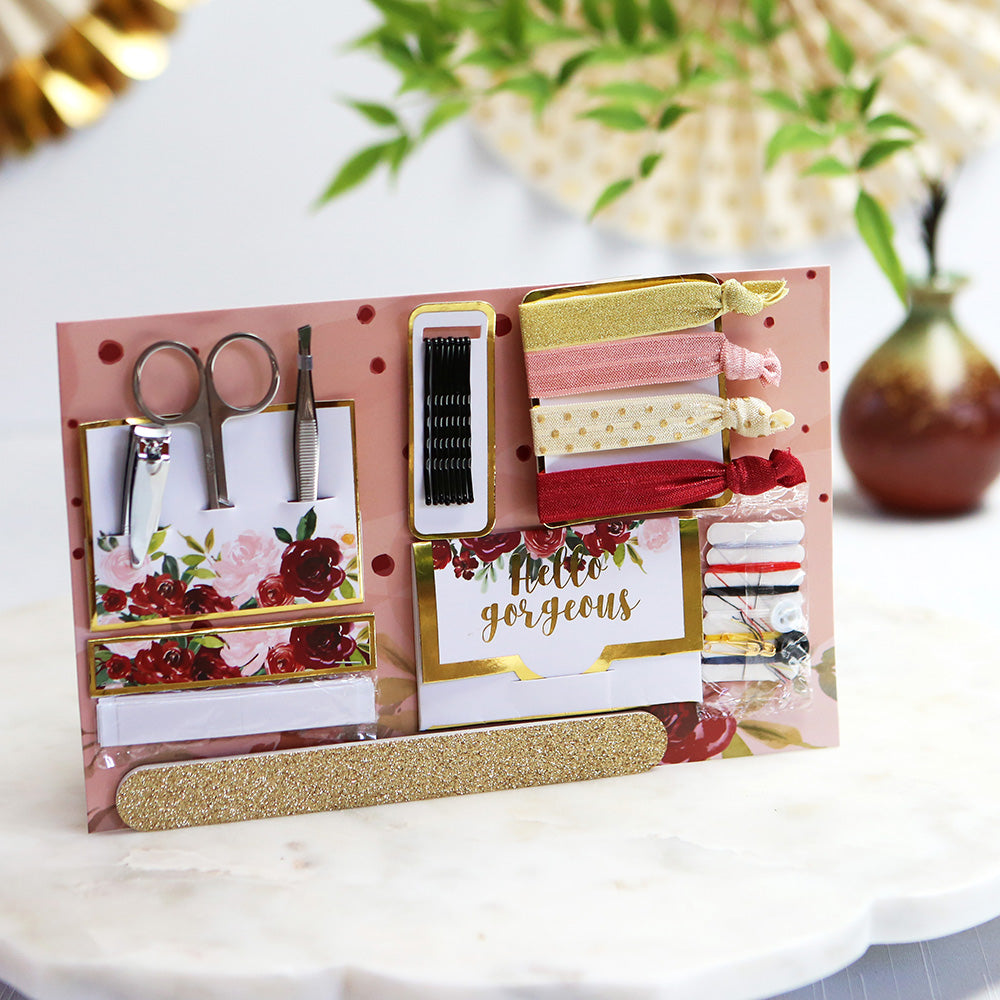 Burgundy Blush Floral Wedding Survival Kit - Alternate Image 9 | My Wedding Favors