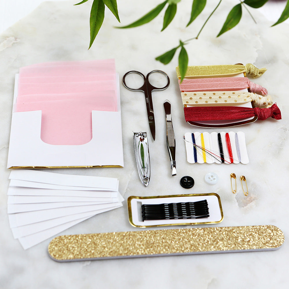 Burgundy Blush Floral Wedding Survival Kit - Alternate Image 4 | My Wedding Favors