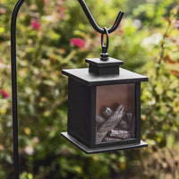 Thumbnail for Tokyo LED Vintage Decorative Black Lantern (Set of 2) - Alternate Image 4 | My Wedding Favors