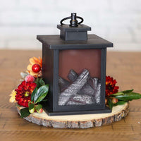 Thumbnail for Tokyo LED Vintage Decorative Black Lantern (Set of 2) - Alternate Image 8 | My Wedding Favors