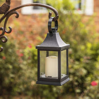 Thumbnail for Shanghai LED Vintage Decorative Black Lantern (Set of 2) - Main Image | My Wedding Favors