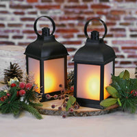 Marrakesh LED Vintage Decorative Black Lantern (Set of 2) - Alternate Image 6 | My Wedding Favors