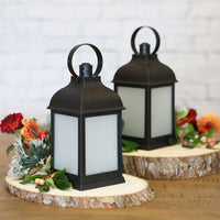 Marrakesh LED Vintage Decorative Black Lantern (Set of 2) - Alternate Image 2 | My Wedding Favors