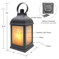 Marrakesh LED Vintage Decorative Black Lantern (Set of 2) - Alternate Image 3 | My Wedding Favors