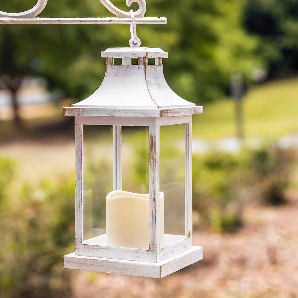 Hampton LED Vintage Decorative Ivory Lantern - Alternate Image 2 | My Wedding Favors