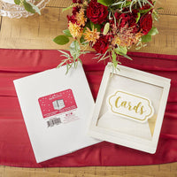 Gold Frame Collapsible Acrylic Card Box - Alternate Image 3 | My Wedding Favors