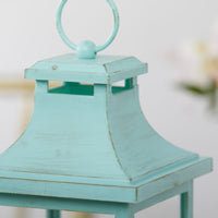 Thumbnail for LED Vintage Decorative Blue Lantern - Hampton - Alternate Image 3 | My Wedding Favors