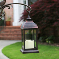 Thumbnail for LED Vintage Decorative Copper Lantern - Manchester - Alternate Image 4 | My Wedding Favors