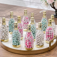 Thumbnail for Gold Metallic Champagne Bottle Favor Container - Medium (Set of 12) - Main Image | My Wedding Favors