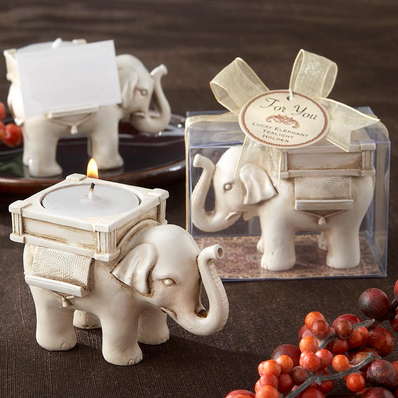Elephant Tea Light Holder - Main Image | My Wedding Favors