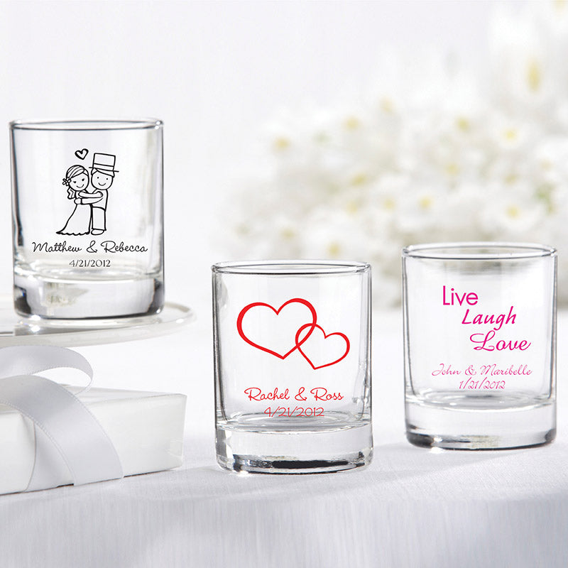Personalized 2 oz. Shot Glass/Votive Holder - Alternate Image 9 | My Wedding Favors