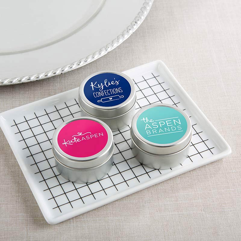 Personalized Custom Design Travel Candle Tin - Main Image | My Wedding Favors
