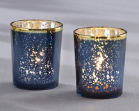 Blue Mercury Glass Tea Light Holder (Set of 4) - Alternate Image 6 | My Wedding Favors
