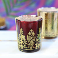 Thumbnail for Indian Jewel Henna Votives - Assorted (Set of 6) - Alternate Image 4 | My Wedding Favors