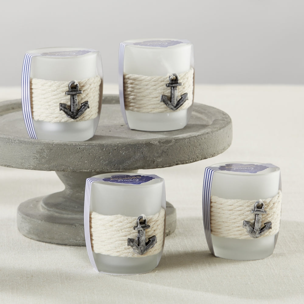 Anchors Away Rope Tea Light Holder (Set of 4) - Main Image | My Wedding Favors