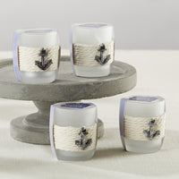 Thumbnail for Anchors Away Rope Tea Light Holder (Set of 4) - Main Image | My Wedding Favors