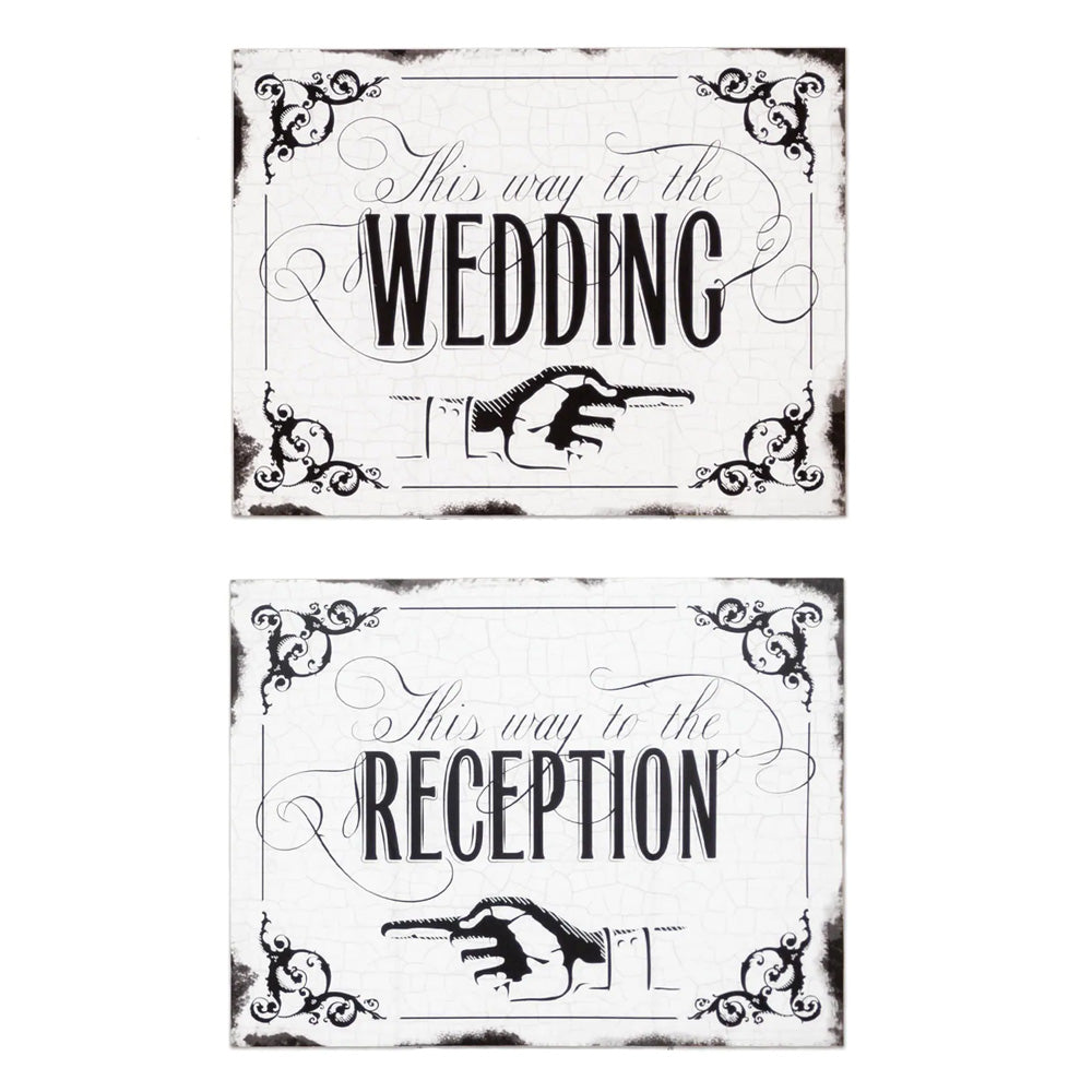 Vintage Wedding Directional Sign - Main Image | My Wedding Favors