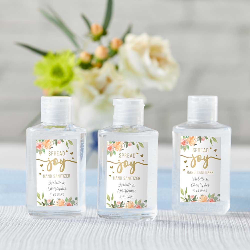 Personalized Hand Sanitizer Favors 2 oz. (Set of 12) - Alternate Image 2 | My Wedding Favors
