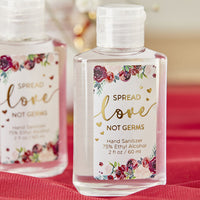 Thumbnail for Burgundy Blush Floral 2 oz. Hand Sanitizer (Set of 12) - Alternate Image 3 | My Wedding Favors