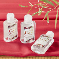 Thumbnail for Burgundy Blush Floral 2 oz. Hand Sanitizer (Set of 12) - Alternate Image 8 | My Wedding Favors