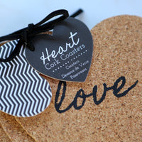 Heart Cork Coaster (Set of 4) - Alternate Image 3 | My Wedding Favors