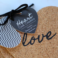 Thumbnail for Heart Cork Coaster (Set of 4) - Alternate Image 3 | My Wedding Favors