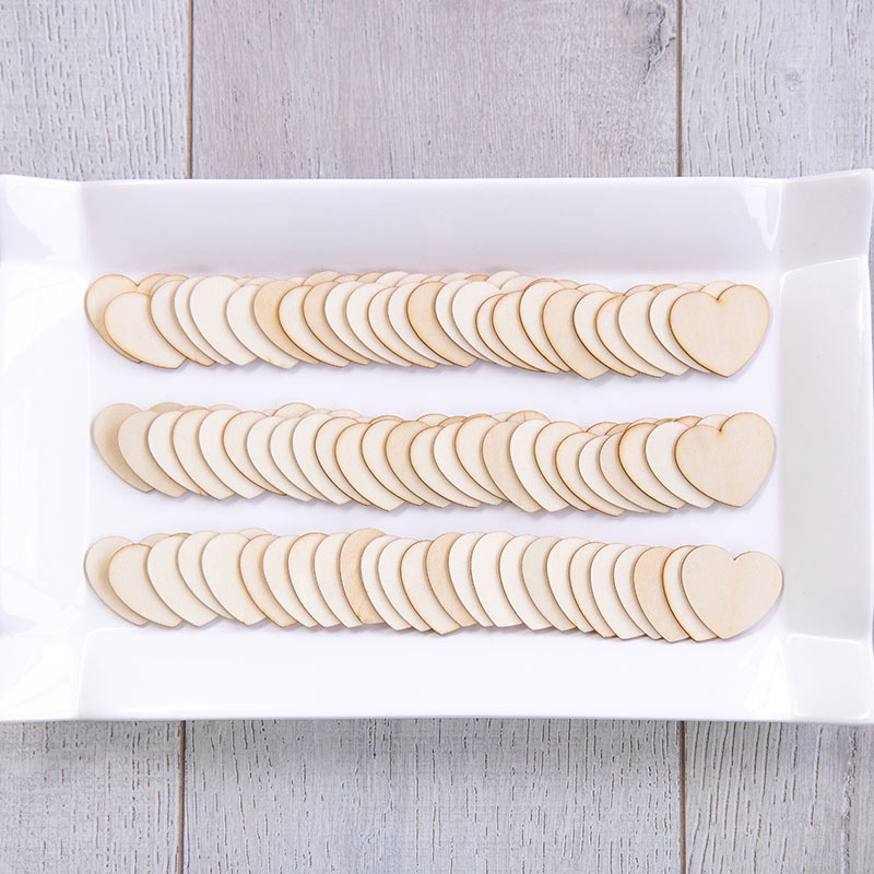 Wooden Hearts for Guest Book Alternative (Set of 75) - Alternate Image 2 | My Wedding Favors