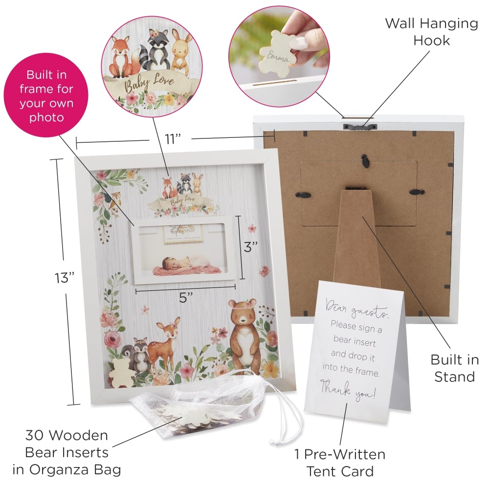 Pink Woodland Baby Shower Guest Book Alternative - Alternate Image 6 | My Wedding Favors