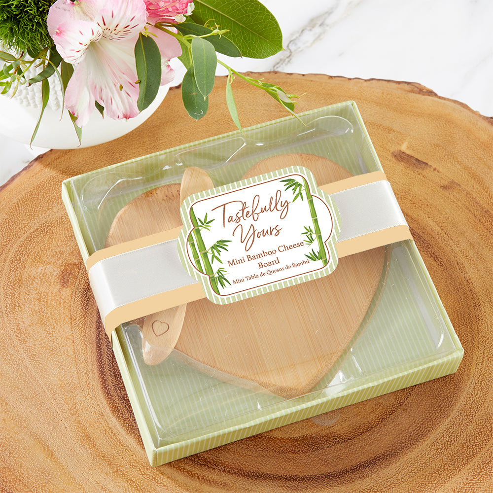 Tastefully Yours Heart Shaped Bamboo Cheese Board - Alternate Image 4 | My Wedding Favors