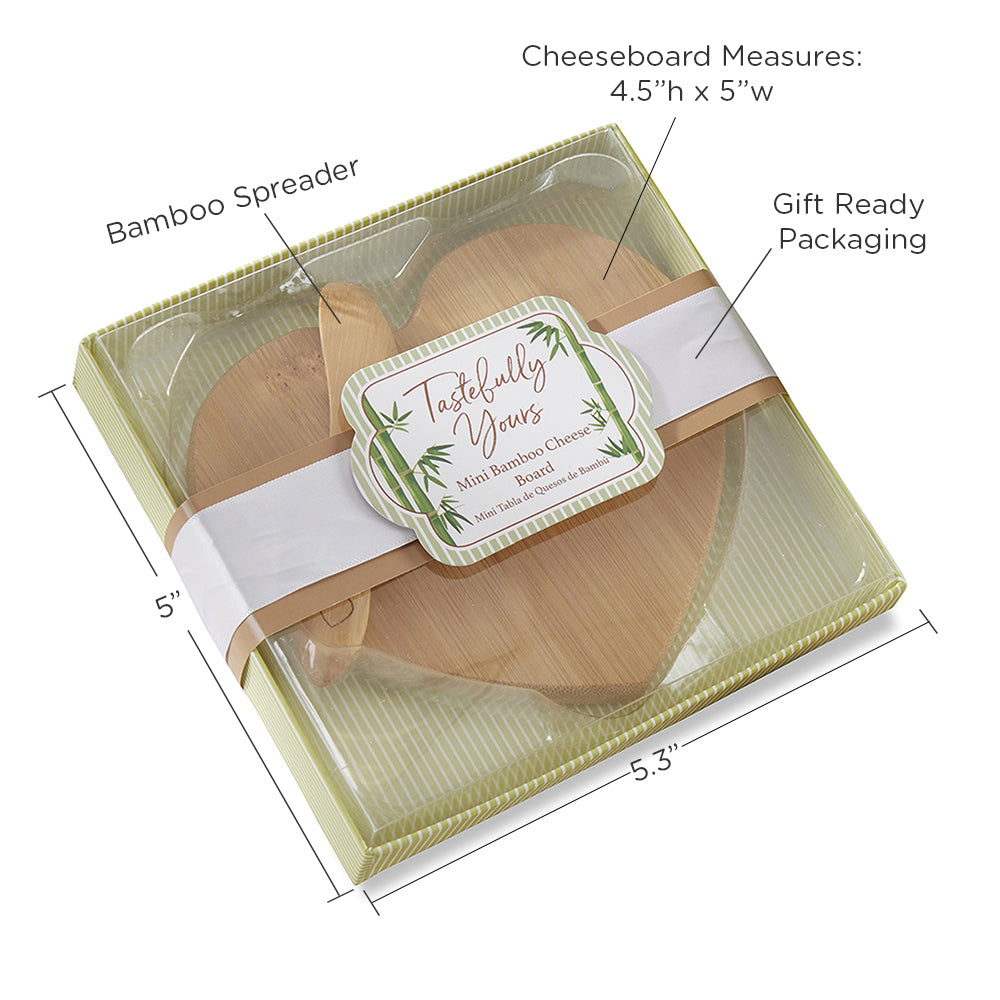 Tastefully Yours Heart Shaped Bamboo Cheese Board - Alternate Image 6 | My Wedding Favors