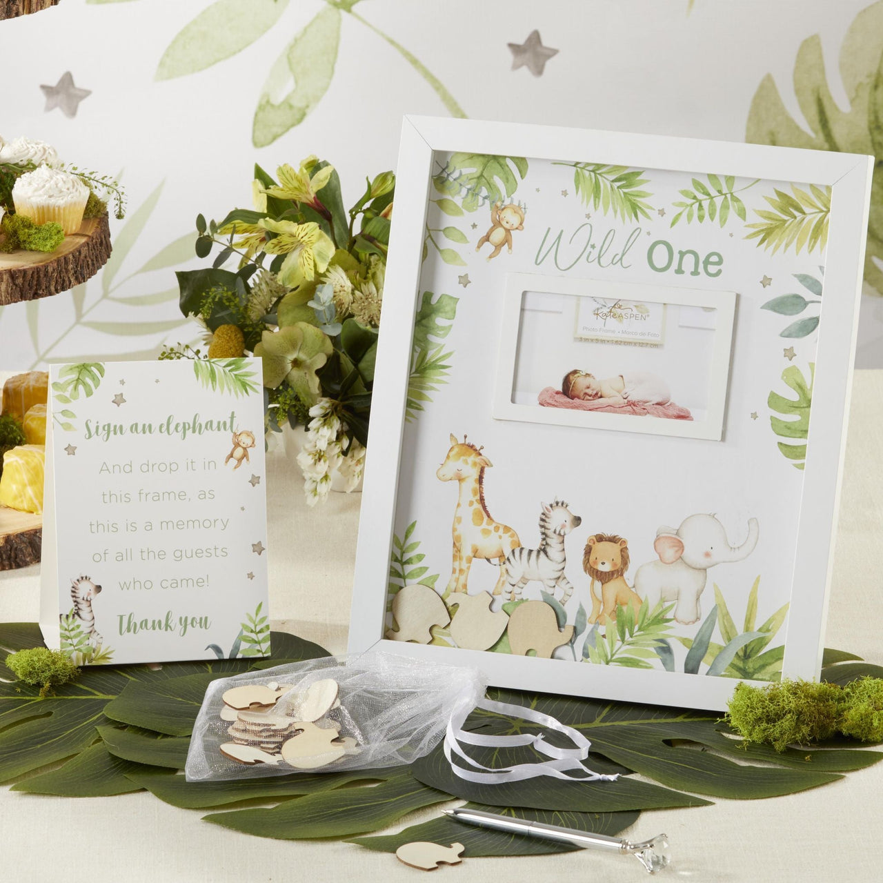 Safari Baby Shower Guest Book Alternative - Alternate Image 7 | My Wedding Favors