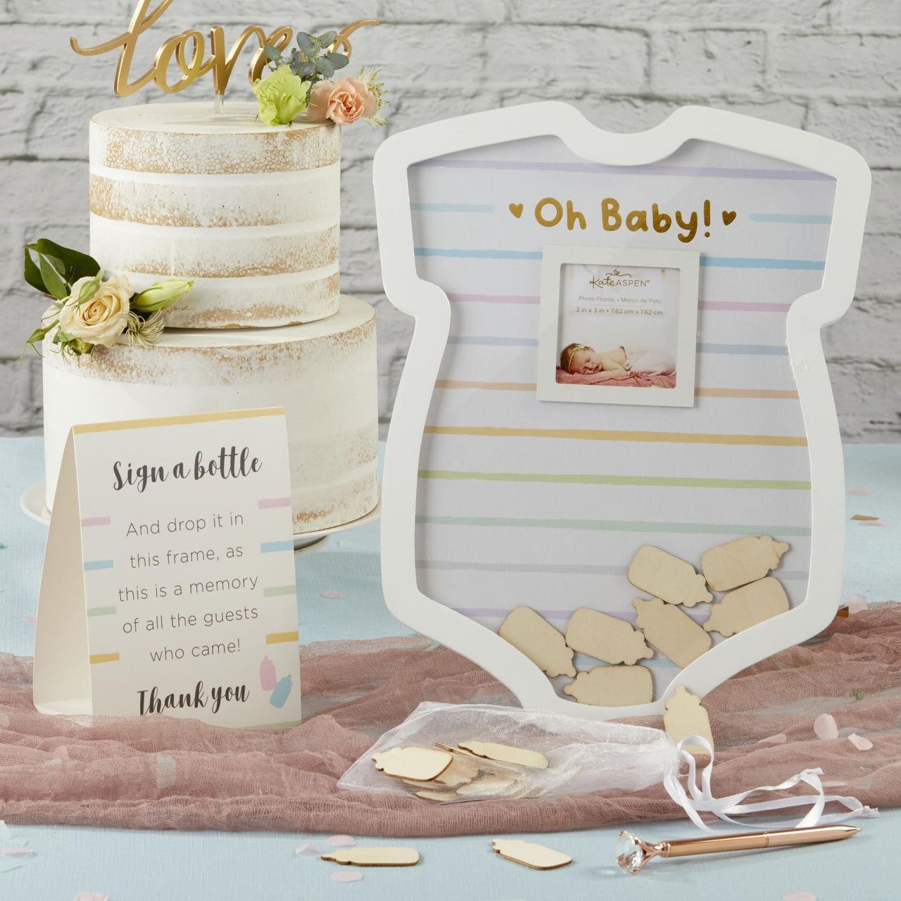 Baby Shower Guest Book Alternative - Onesie - Alternate Image 2 | My Wedding Favors