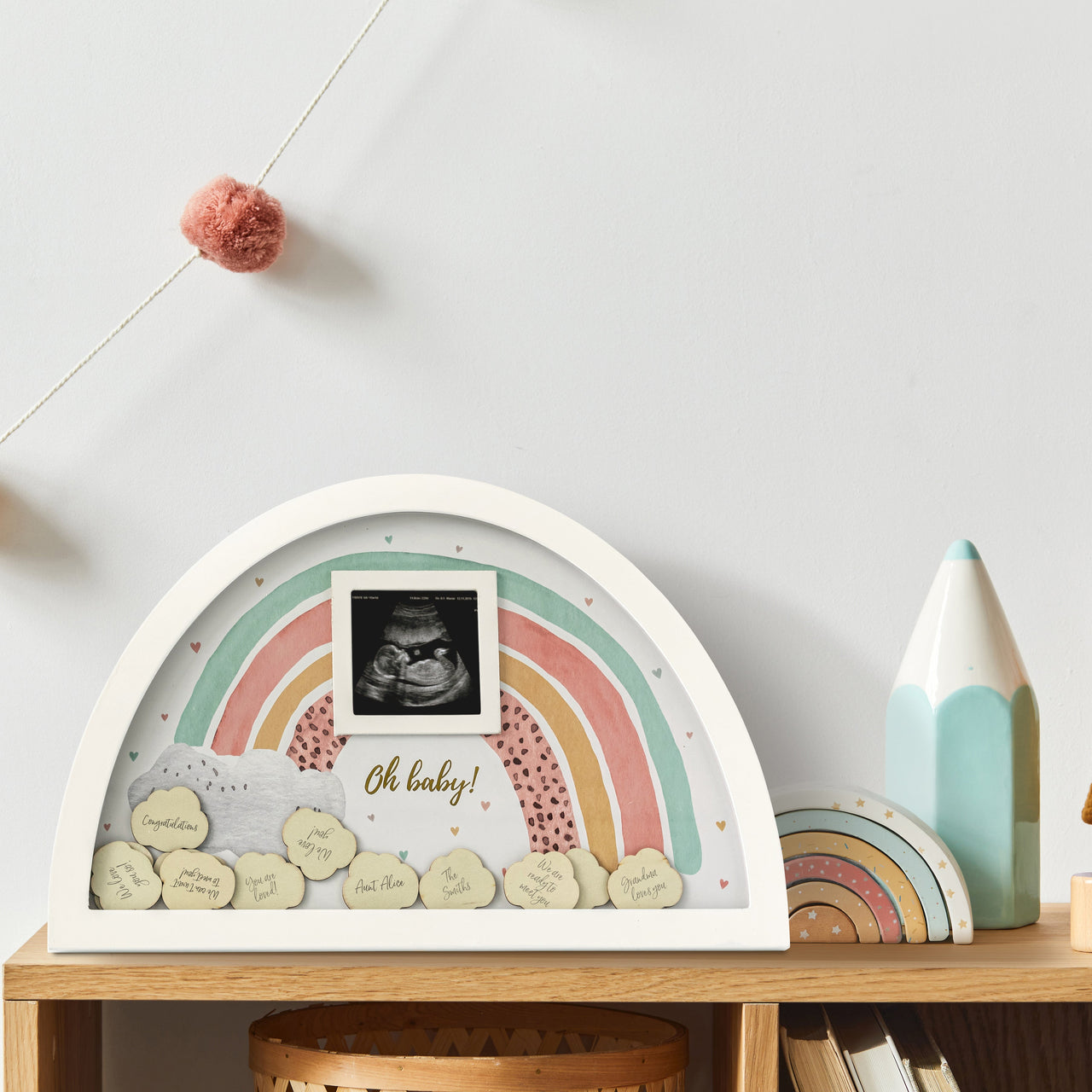 Baby Shower Guest Book Alternative - Boho Rainbow Frame - Alternate Image 5 | My Wedding Favors