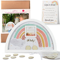 Baby Shower Guest Book Alternative - Boho Rainbow Frame - Alternate Image 7 | My Wedding Favors