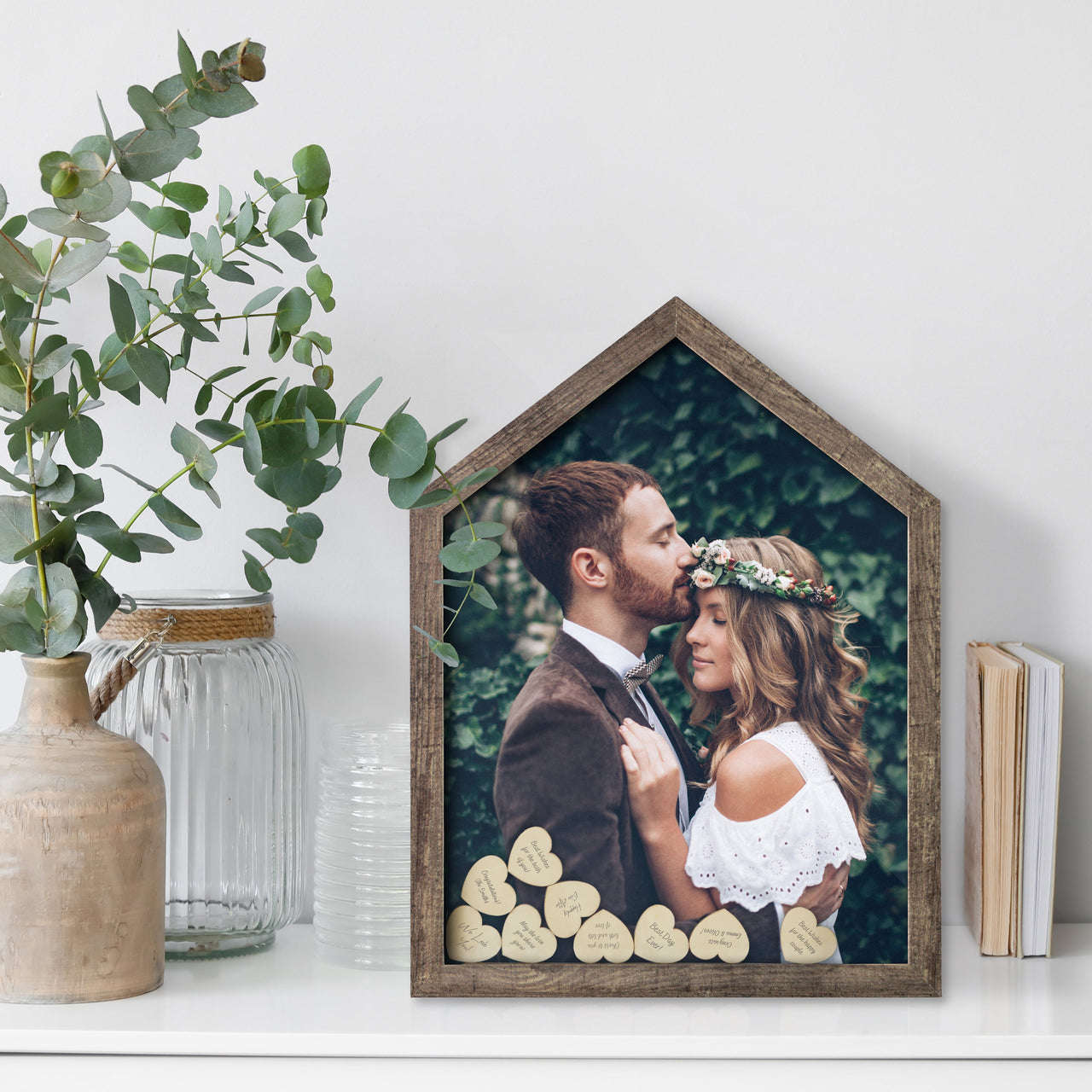 Wedding Guest Book Alternative - Modern Rustic House Shape - Alternate Image 4 | My Wedding Favors