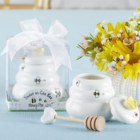 Sweet as Can Bee Honey Pot with Wooden Dipper - Small