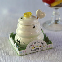Sweet as Can Bee Honey Pot with Wooden Dipper - Small