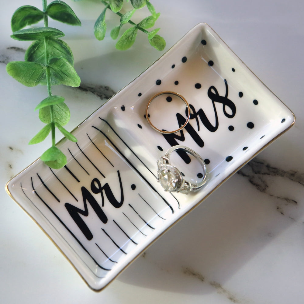 Mr. & Mrs. Ring Dish - Alternate Image 2 | My Wedding Favors