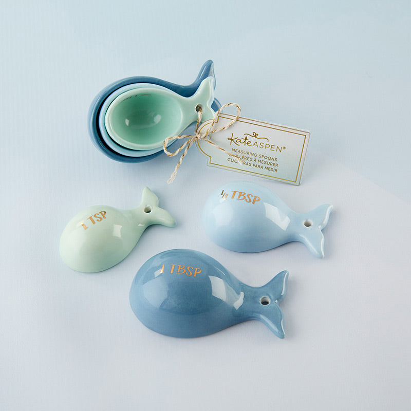 Whale Shaped Ceramic Measuring Spoons - Main Image | My Wedding Favors