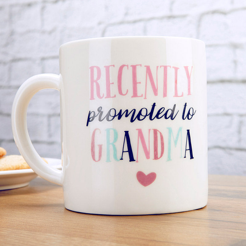 Promoted To Grandma 16 oz. White Coffee Mug - Alternate Image 3 | My Wedding Favors