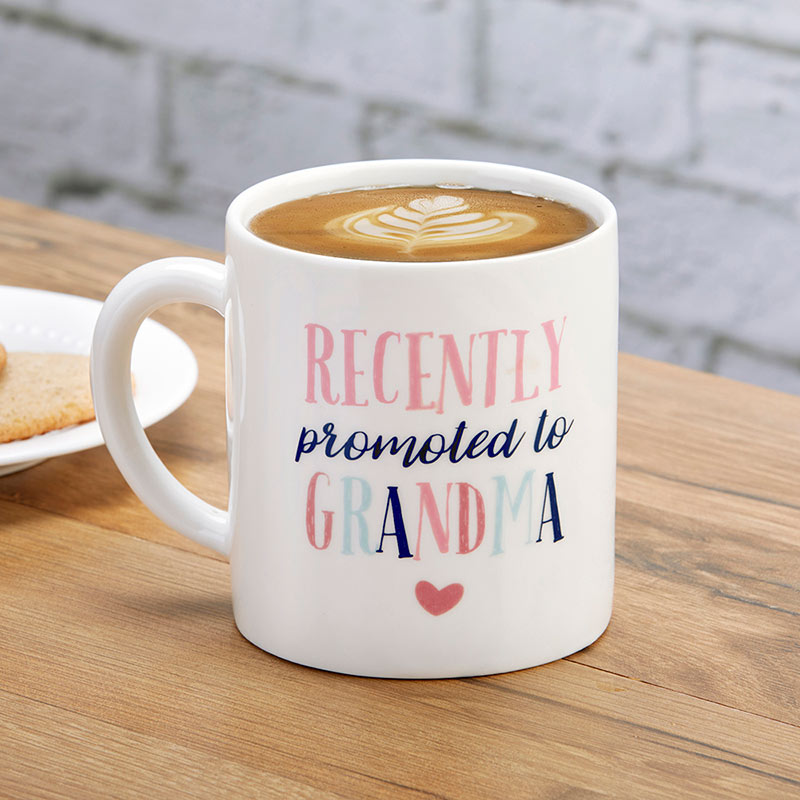 Promoted To Grandma 16 oz. White Coffee Mug - Alternate Image 4 | My Wedding Favors