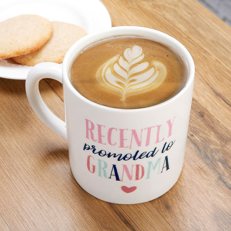 Promoted To Grandma 16 oz. White Coffee Mug - Alternate Image 5 | My Wedding Favors