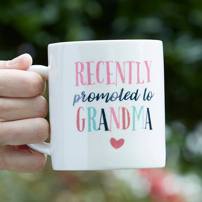 Promoted To Grandma 16 oz. White Coffee Mug - Alternate Image 6 | My Wedding Favors